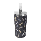 Personalised Chess Pattern 20oz Stainless Steel Tumbler Screw On Lid With Straw Personalised 20oz Tumbler with Top Handle Chess Games Printed Offshore