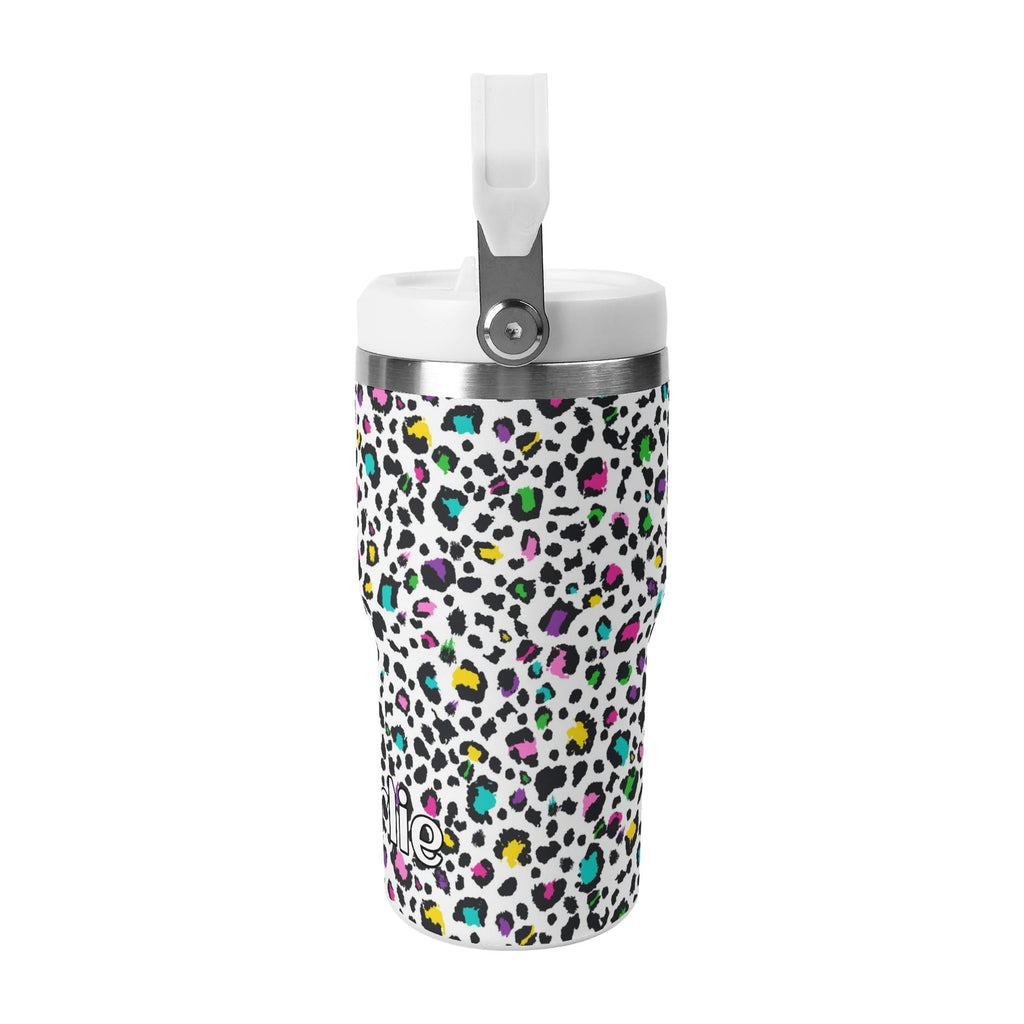 Personalised Animal Print In Colour 20oz Stainless Steel Tumbler Screw On Lid With Straw Personalised 20oz Tumbler with Top Handle Printed Offshore