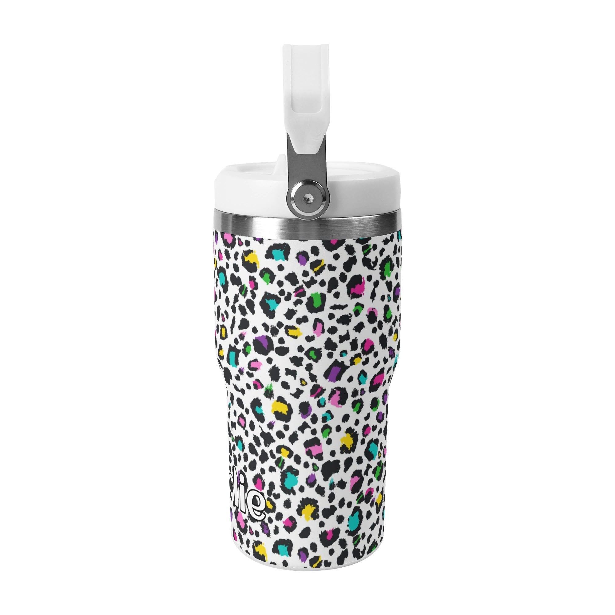 Personalised Animal Print In Colour 20oz Stainless Steel Tumbler Screw On Lid With Straw Personalised 20oz Tumbler with Top Handle Printed Offshore