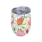 Personalised Australian Flowers 12oz Wine Tumbler / Travel Mug Personalised Wine Tumbler / Travel Mug Plants Printed Offshore