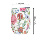 Personalised Australian Flowers 12oz Wine Tumbler / Travel Mug Personalised Wine Tumbler / Travel Mug Plants Printed Offshore