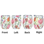 Personalised Australian Flowers 12oz Wine Tumbler / Travel Mug Personalised Wine Tumbler / Travel Mug Plants Printed Offshore