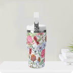 Personalised Australian Flowers 20oz Stainless Steel Tumbler Screw On Lid With Straw Personalised 20oz Tumbler with Top Handle Plants Printed Offshore