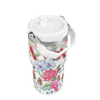 Personalised Australian Flowers 20oz Stainless Steel Tumbler Screw On Lid With Straw Personalised 20oz Tumbler with Top Handle Plants Printed Offshore