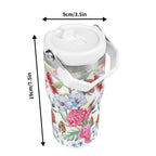 Personalised Australian Flowers 20oz Stainless Steel Tumbler Screw On Lid With Straw Personalised 20oz Tumbler with Top Handle Plants Printed Offshore