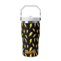 Personalised Lightning Bolts 20oz Stainless Steel Tumbler Screw On Lid With Straw Default Title Personalised 20oz Tumbler with Top Handle comic Printed Offshore