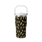 Personalised Lightning Bolts 20oz Stainless Steel Tumbler Screw On Lid With Straw Personalised 20oz Tumbler with Top Handle comic Printed Offshore