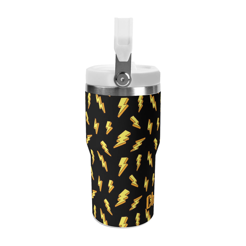 Personalised Lightning Bolts 20oz Stainless Steel Tumbler Screw On Lid With Straw Personalised 20oz Tumbler with Top Handle comic Printed Offshore