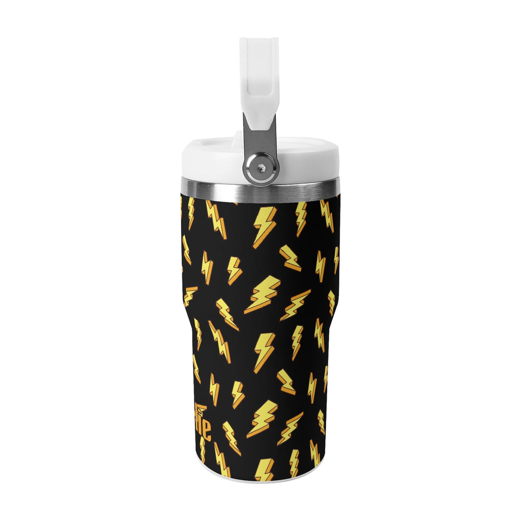Personalised Lightning Bolts 20oz Stainless Steel Tumbler Screw On Lid With Straw Personalised 20oz Tumbler with Top Handle comic Printed Offshore