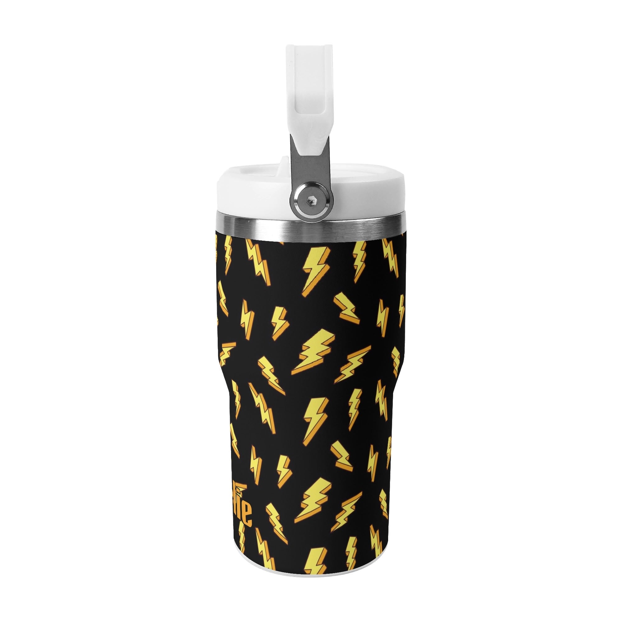 Personalised Lightning Bolts 20oz Stainless Steel Tumbler Screw On Lid With Straw Personalised 20oz Tumbler with Top Handle comic Printed Offshore