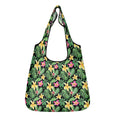 Frangipani 3 Pack of Foldable Shopping Bags Default Title 3-Pack Shopping Bags Plants Printed Offshore
