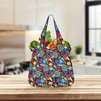 Sticker Music 3 Pack of Foldable Shopping Bags 3-Pack Shopping Bags Music Printed Offshore