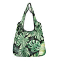 Jungle Leaves 3 Pack of Foldable Shopping Bags Default Title 3-Pack Shopping Bags Plants Printed Offshore