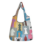 Colourful Chess 3 Pack of Foldable Shopping Bags Default Title 3-Pack Shopping Bags Chess Games Printed Offshore