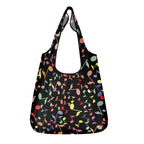 Colourful Music Notes, Quavers 3 Pack of Foldable Shopping Bags Default Title 3-Pack Shopping Bags Music Printed Offshore