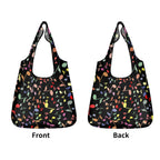 Colourful Music Notes, Quavers 3 Pack of Foldable Shopping Bags 3-Pack Shopping Bags Music Printed Offshore