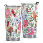 Personalised Australian Flowers Stainless Steel 20oz Travel Mug Personalised 20oz Travel Mug Plants Printed Offshore