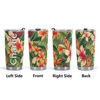 Personalised Vintage Hawaiian Floral Stainless Steel 20oz Travel Mug Personalised 20oz Travel Mug Plants Printed Offshore