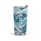 Personalised Ocean Waves Stainless Steel 20oz Travel Mug Default Title Personalised 20oz Travel Mug Ocean Printed Offshore