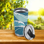 Personalised Ocean Waves Stainless Steel 20oz Travel Mug Personalised 20oz Travel Mug Ocean Printed Offshore