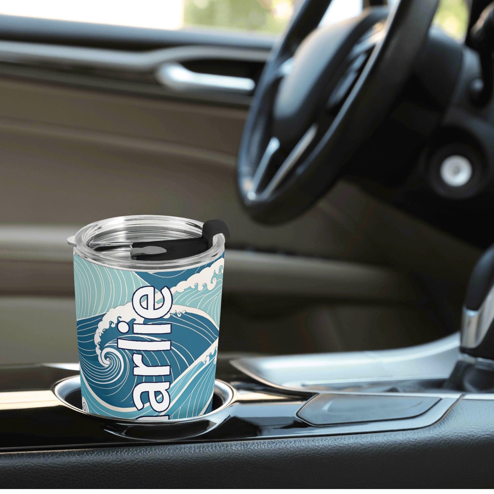 Personalised Ocean Waves Stainless Steel 20oz Travel Mug Personalised 20oz Travel Mug Ocean Printed Offshore