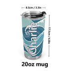 Personalised Ocean Waves Stainless Steel 20oz Travel Mug Personalised 20oz Travel Mug Ocean Printed Offshore