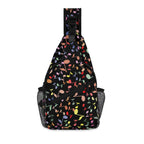 Colourful Music Notes, Quavers Chest Crossbody Bag with Adjustable Strap Default Title Chest Crossbody Bag Music Printed Offshore