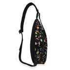 Colourful Music Notes, Quavers Chest Crossbody Bag with Adjustable Strap Chest Crossbody Bag Music Printed Offshore