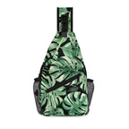 Jungle Leaves Chest Crossbody Bag with Adjustable Strap Default Title Chest Crossbody Bag Plants Printed Offshore