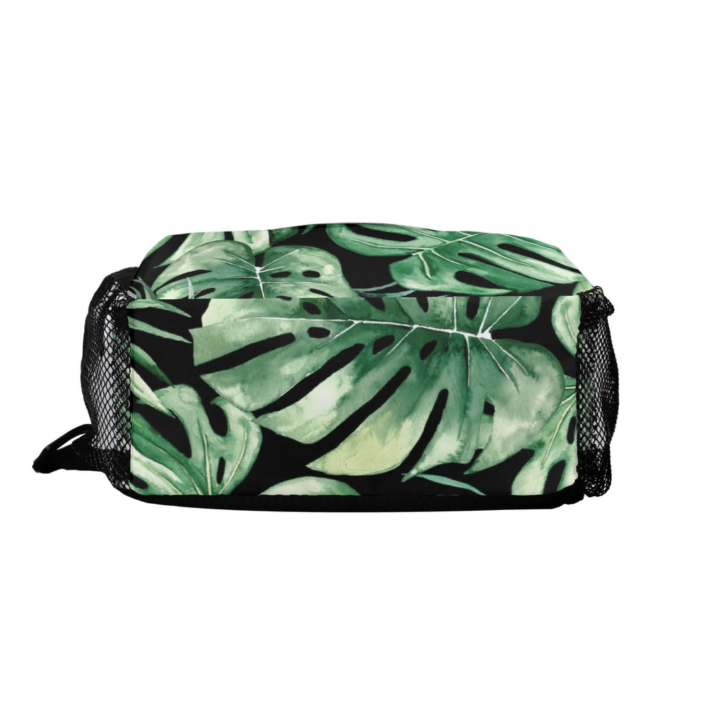 Jungle Leaves Chest Crossbody Bag with Adjustable Strap Chest Crossbody Bag Plants Printed Offshore