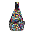Sticker Music Chest Crossbody Bag with Adjustable Strap Default Title Chest Crossbody Bag Music Printed Offshore