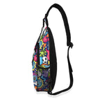 Sticker Music Chest Crossbody Bag with Adjustable Strap Chest Crossbody Bag Music Printed Offshore