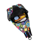 Sticker Music Chest Crossbody Bag with Adjustable Strap Chest Crossbody Bag Music Printed Offshore