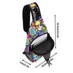Sticker Music Chest Crossbody Bag with Adjustable Strap Chest Crossbody Bag Music Printed Offshore