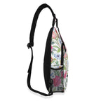 Australian Flowers Chest Crossbody Bag with Adjustable Strap Chest Crossbody Bag Plants Printed Offshore