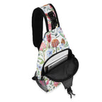 Australian Flowers Chest Crossbody Bag with Adjustable Strap Chest Crossbody Bag Plants Printed Offshore