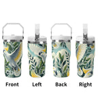 Personalised Cockatoo 20oz Stainless Steel Tumbler Screw On Lid With Straw Personalised 20oz Tumbler with Top Handle animal Printed Offshore