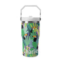 Personalised Bright Jungle Toucans 20oz Stainless Steel Tumbler Screw On Lid With Straw Default Title Personalised 20oz Tumbler with Top Handle animal Printed Offshore