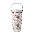 Personalised Coconuts 20oz Stainless Steel Tumbler Screw On Lid With Straw Default Title Personalised 20oz Tumbler with Top Handle Food Printed Offshore