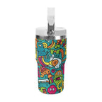 Personalised Crazy Characters 20oz Stainless Steel Tumbler Screw On Lid With Straw Personalised 20oz Tumbler with Top Handle Printed Offshore Sci Fi