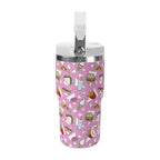 Personalised Fast Food 20oz Stainless Steel Tumbler Screw On Lid With Straw Personalised 20oz Tumbler with Top Handle Food Printed Offshore