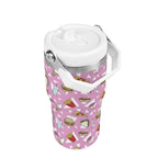 Personalised Fast Food 20oz Stainless Steel Tumbler Screw On Lid With Straw Personalised 20oz Tumbler with Top Handle Food Printed Offshore