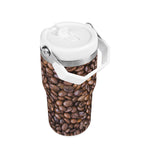 Personalised Coffee Beans 20oz Stainless Steel Tumbler Screw On Lid With Straw Personalised 20oz Tumbler with Top Handle Coffee Printed Offshore