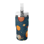 Personalised Galaxy 20oz Stainless Steel Tumbler Screw On Lid With Straw Personalised 20oz Tumbler with Top Handle Printed Offshore Space