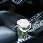 Personalised Leaves On Leaves 20oz Stainless Steel Tumbler Screw On Lid With Straw Personalised 20oz Tumbler with Top Handle Plants Printed Offshore