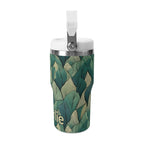 Personalised Leaves On Leaves 20oz Stainless Steel Tumbler Screw On Lid With Straw Personalised 20oz Tumbler with Top Handle Plants Printed Offshore