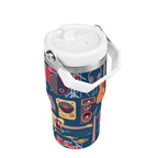 Personalised Music Instruments 20oz Stainless Steel Tumbler Screw On Lid With Straw Personalised 20oz Tumbler with Top Handle Music Printed Offshore