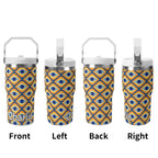 Personalised Retro Eyes 20oz Stainless Steel Tumbler Screw On Lid With Straw Personalised 20oz Tumbler with Top Handle Printed Offshore Retro