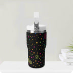 Personalised Stars And Swirls 20oz Stainless Steel Tumbler Screw On Lid With Straw Personalised 20oz Tumbler with Top Handle Printed Offshore