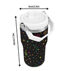 Personalised Stars And Swirls 20oz Stainless Steel Tumbler Screw On Lid With Straw Personalised 20oz Tumbler with Top Handle Printed Offshore